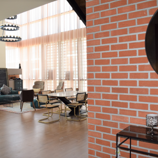 brick feature wall