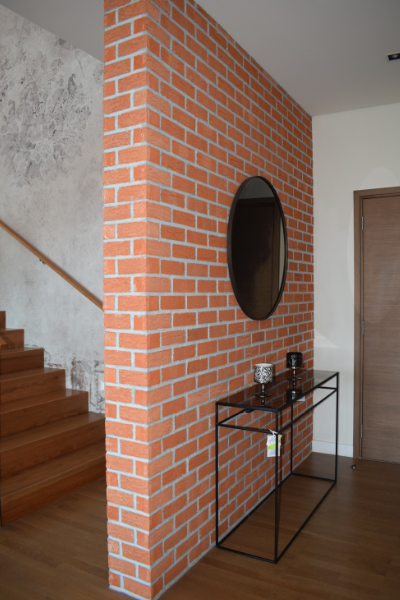 brick feature wall