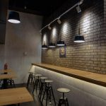 brown brick interior