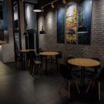 brown brick interior